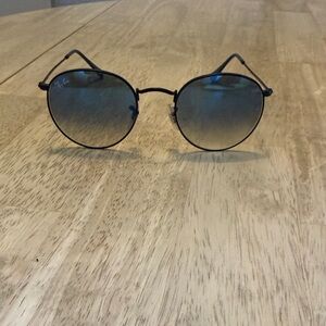 Ray-Ban Blue Frame Sunglasses with Blue Lenses